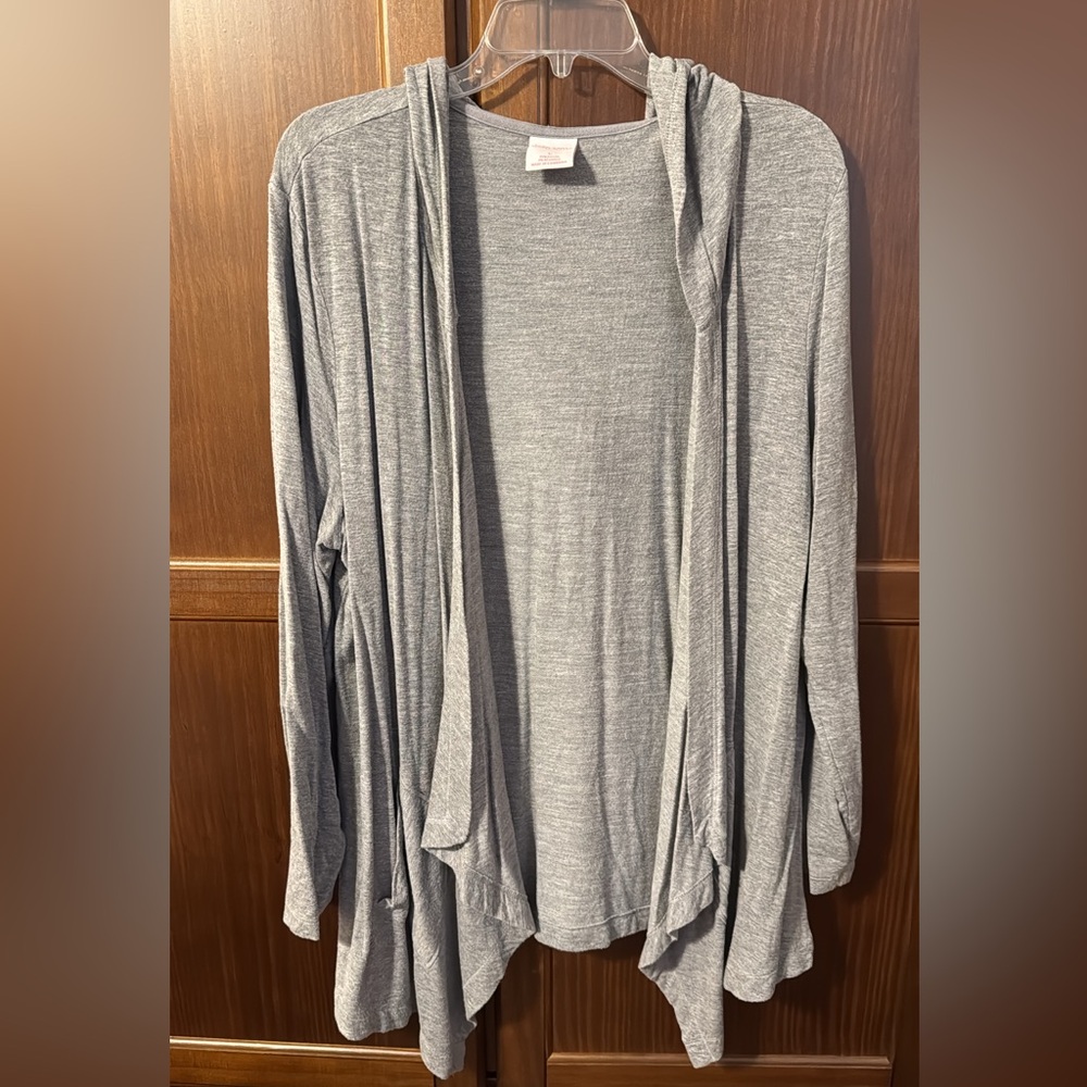 Gray Women's Open Front Cardigan